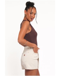 Petal & Pup - Miles Racerback Rib Knit Tank Top - Espresso