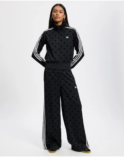 adidas Originals - Satin Polka Dots Wide Leg Pants