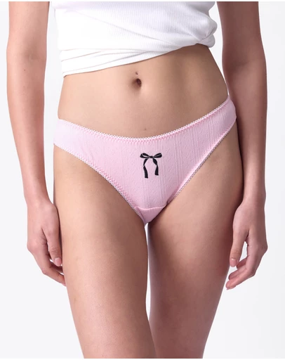 Bras N Things - Ella Brazilian Knicker - Light Pink