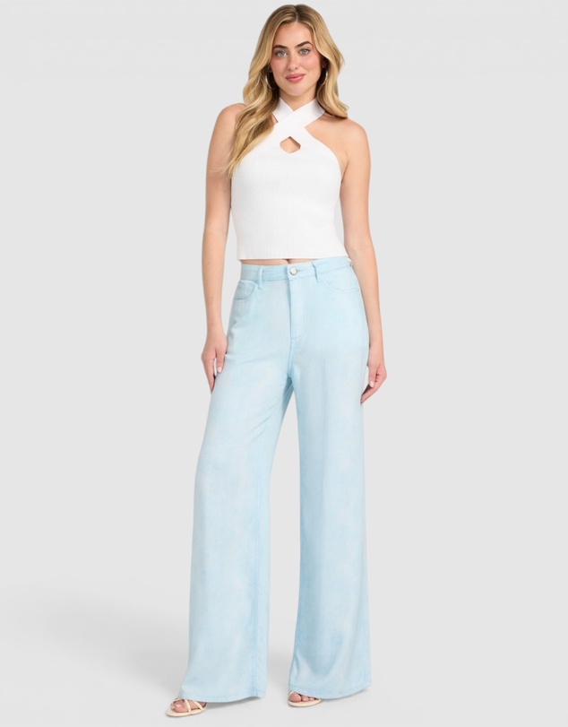 GUESS - High-Rise Bellflower Wide Leg Pants