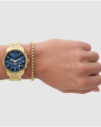 Armani Exchange - Gold Tone Chronograph Watch