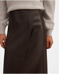 Forever New - Amelia Vegan Leather Wrap Skirt