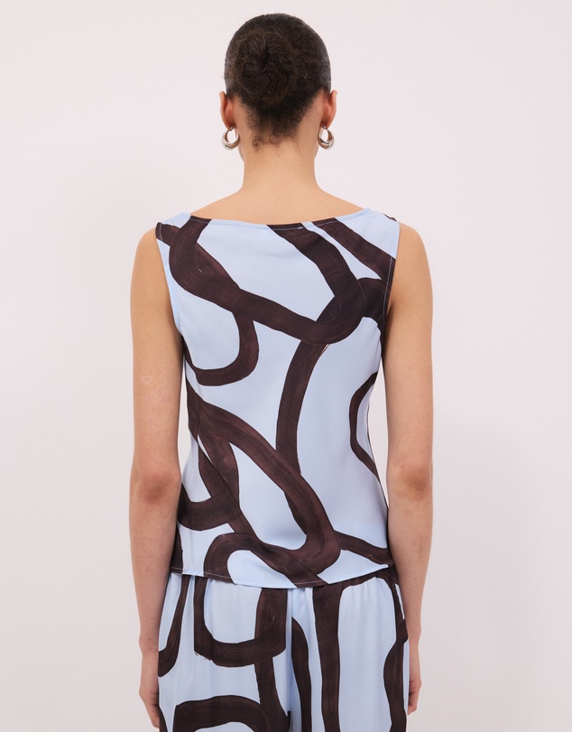 Calli - Chloe Abstract Print Cami Top