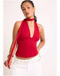 Alice In The Eve - Eloise Halter Scarf Top