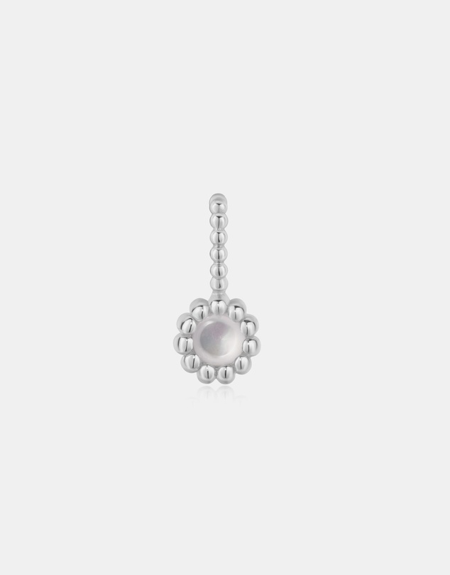 Ania Haie - Silver Black Onyx and Mother of Pearl Charm
