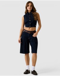 GUESS Jeans - GUESS JEANS Cropped Denim Top