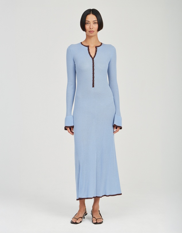 Third Form - Bound Knit Ls Dress