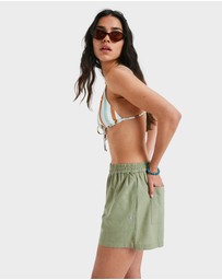 Roxy - Womens Lekeitio Bay II Elastic Waist Shorts