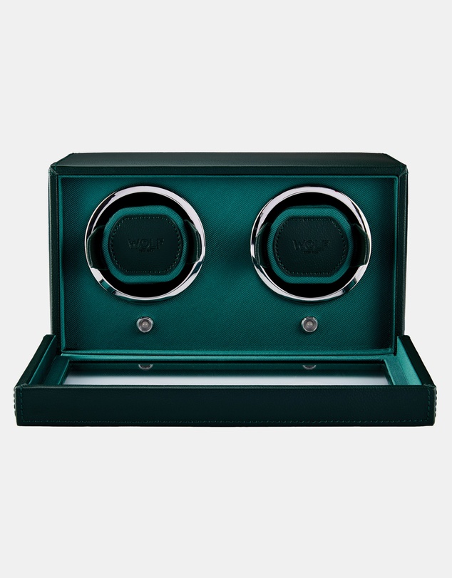 Wolf - Cub Double Watch Winder with Cover