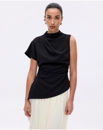 Minima Esenciales - Zeva Crepe Draped Top