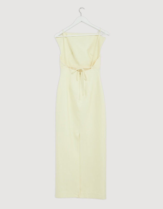 Revibe - Repaired Shona Joy Otis Draped High Neck Midi Dress - AU 10