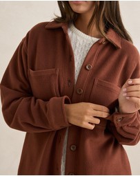 Rhythm - Reverse Fleece Shacket