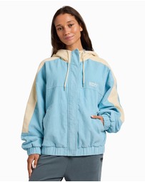 Roxy - Womens Duo Cord Zip Up Hoodie Jacket