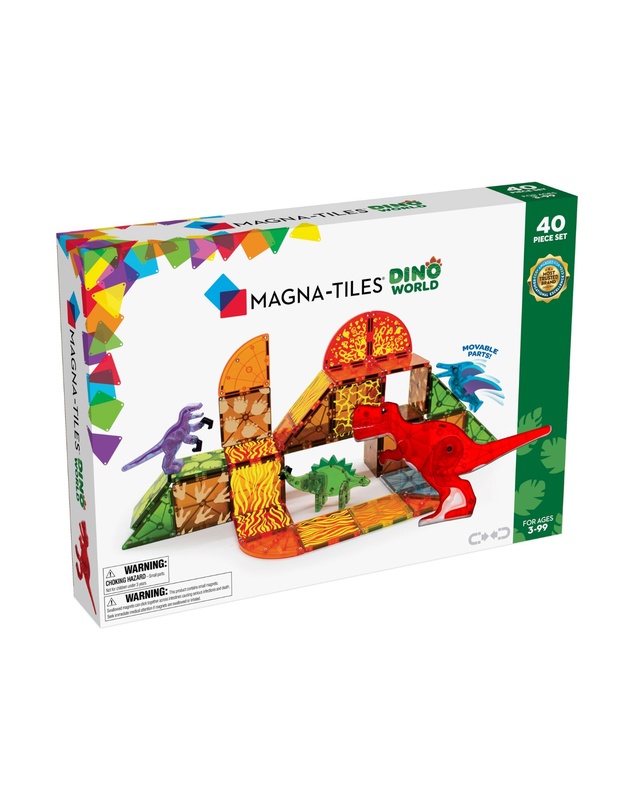 Magna-Tiles - MAGNA-TILES - Dino World - 40 Piece Set