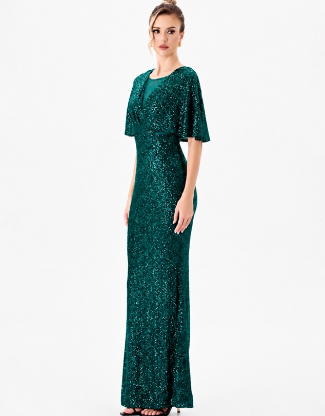 Bariano - Paola Flutter Sequin Maxi