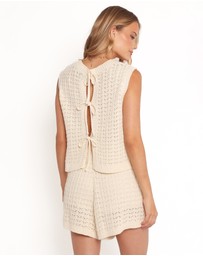Petal & Pup - Briar Knit Shorts - Cream