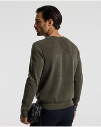Calibre - Merino Wool Crew Neck Sweater Khaki