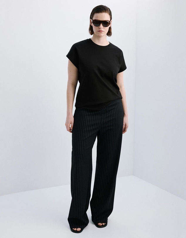 M.N.G - Short-Sleeved Cotton T-Shirt