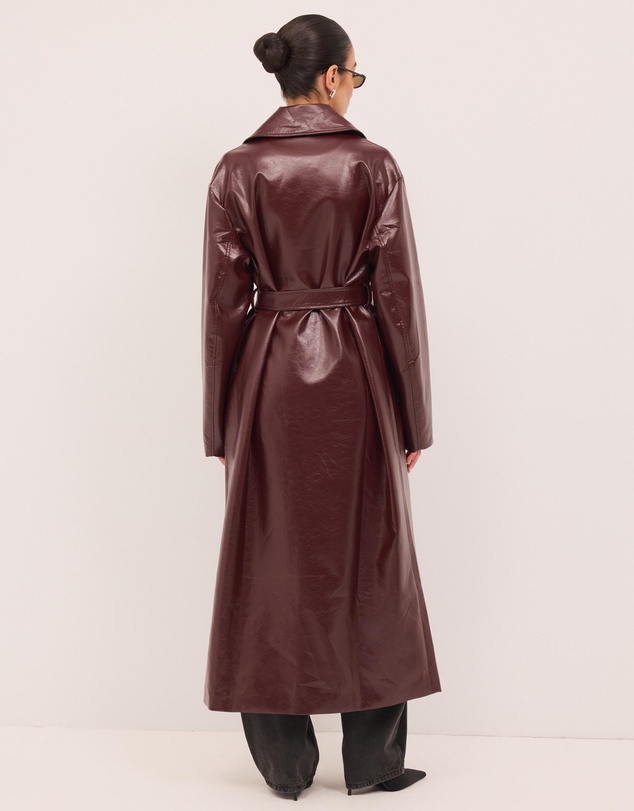 Calli - Nicholas Leather Look Trench Coat