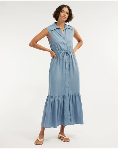 Amelius - Kate Buttoned Maxi Dress