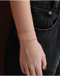 YCL  - Bubble Initial Bracelet F