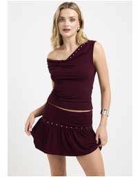Insight - Lina Studded Cowl Neck Top