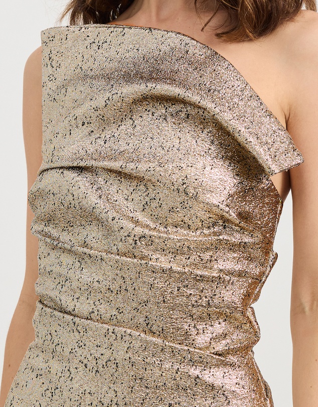 TOJHA - Tacoma Dress - Metallic Champagne