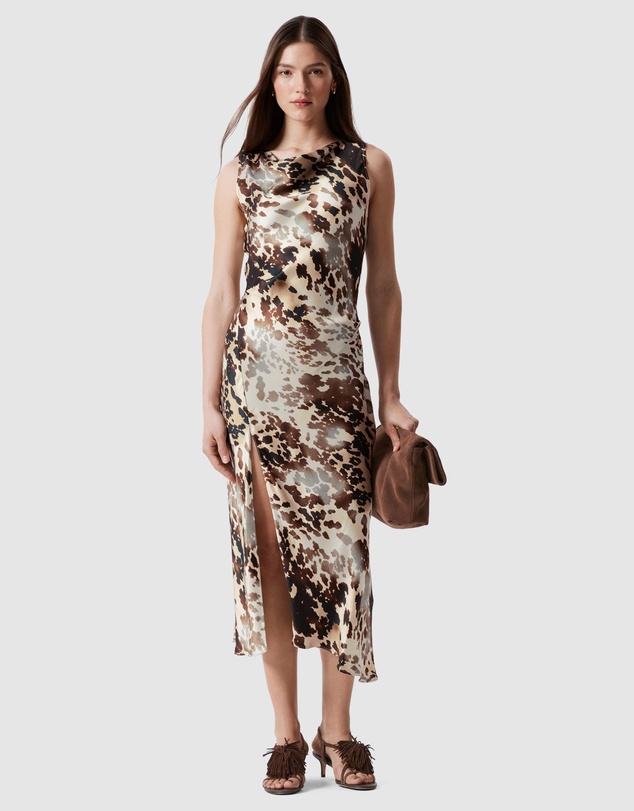 & Other Stories - Draped Satin Midi Dress