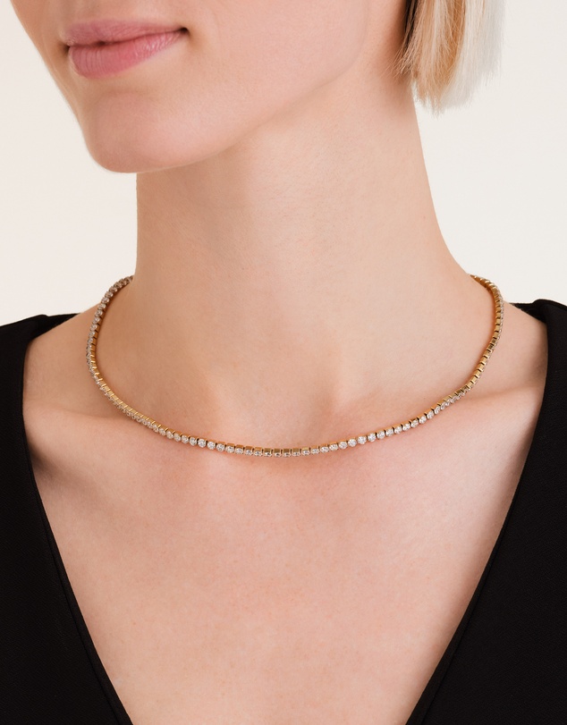 Rosefield - Tennis Crystal Gold-Tone Necklace