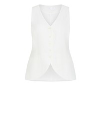 City Chic - Devienne Linen Vest