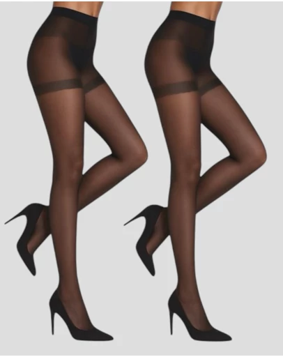 High Heel Jungle - 20 Denier Sheer Support Tights - 2 Pairs