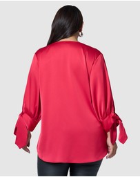 Pink Dusk by Curve Project - Charmed Blouse