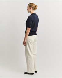 Toorallie - Pointelle Knit Polo