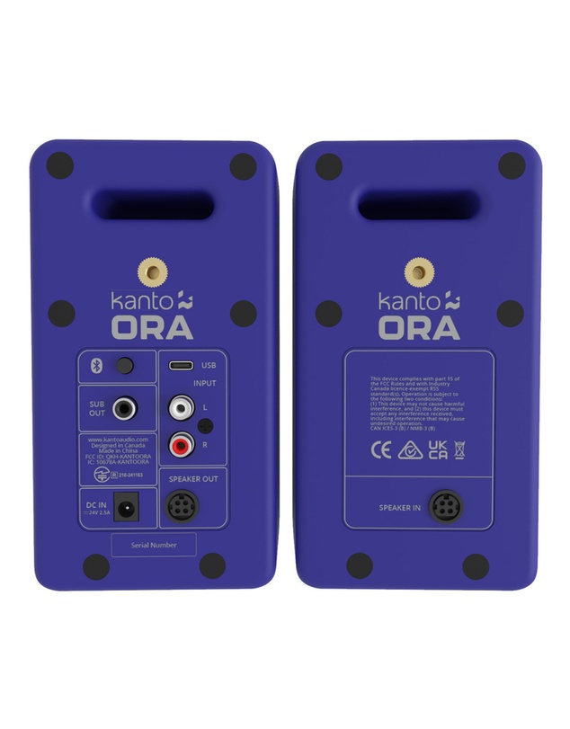 iWorld - Limited Edition - Kanto ORA 100W Powered Reference Desktop Computer Speakers with Bluetooth 5.0 Matte Purple