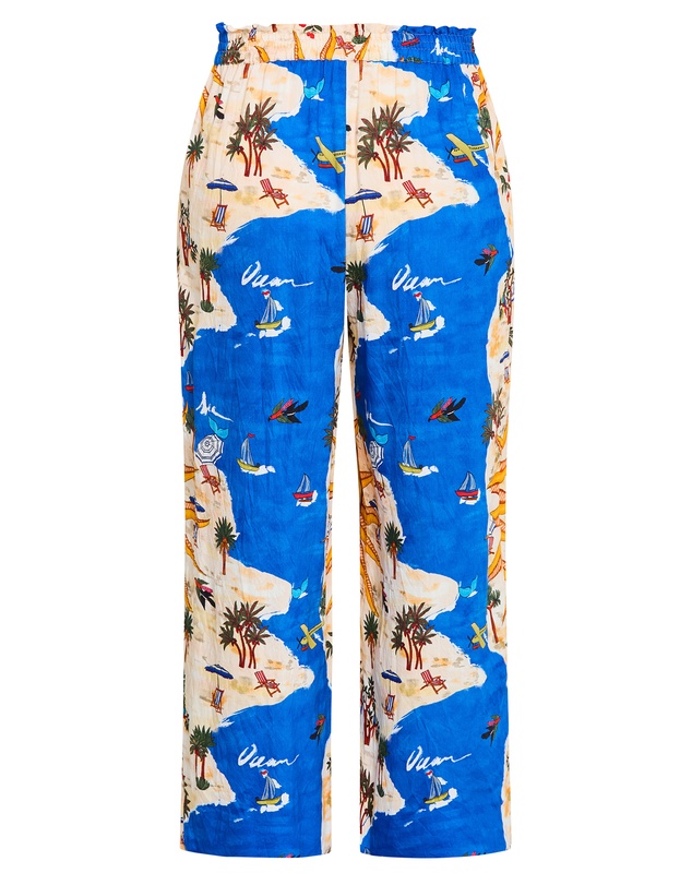 City Chic - Postcard Placement Print Pant