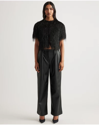 Decjuba - Kenzie Fluffy Lurex Cardigan
