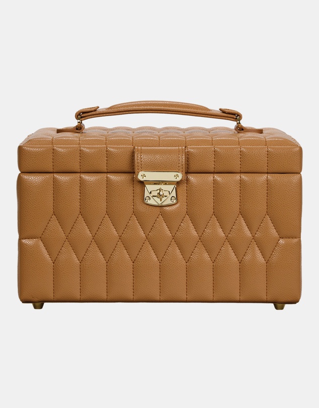 Wolf - WOLF Lauren Medium jewellery Box Caramel