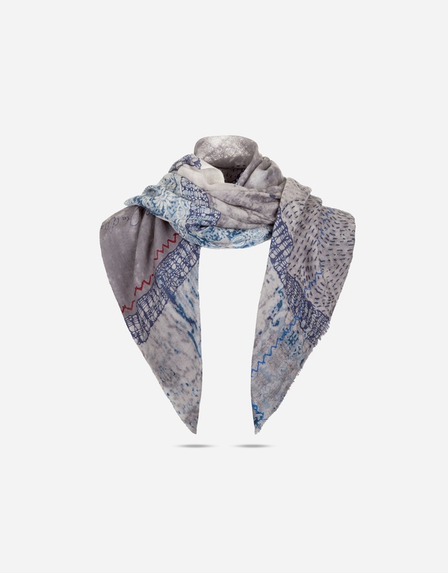 Ozwear Connection Uggs - Ugg 100% Australian Merino Wool Scarf Blue Grey