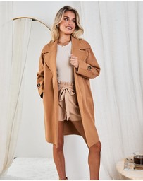 Esther & Co - Fireplace Coat - Camel