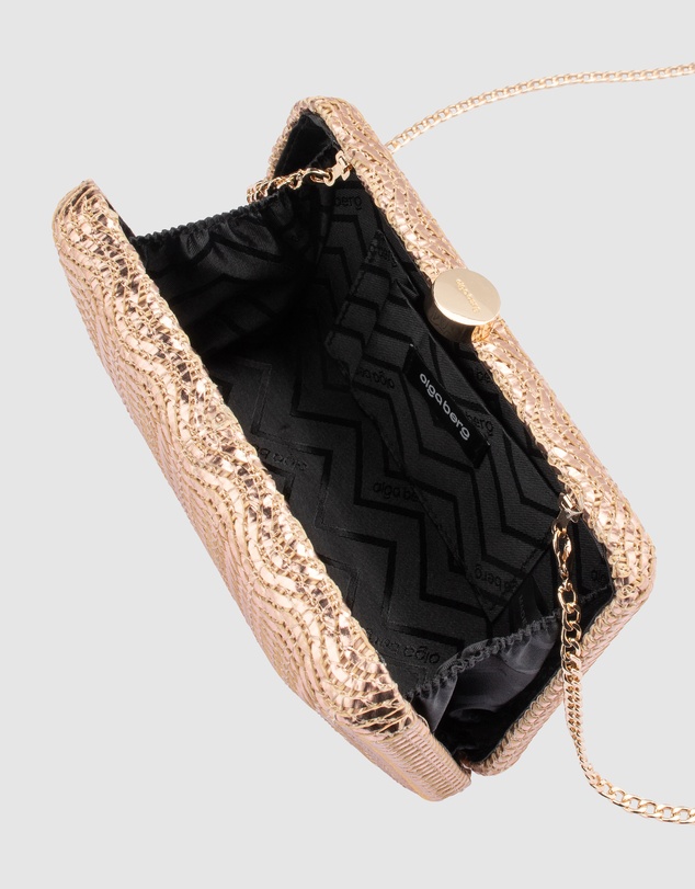 Olga Berg - Hannah Textured Clutch