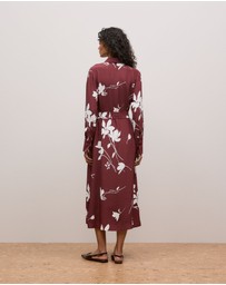 Trenery - Wren Floral Shirt Dress in Auburn