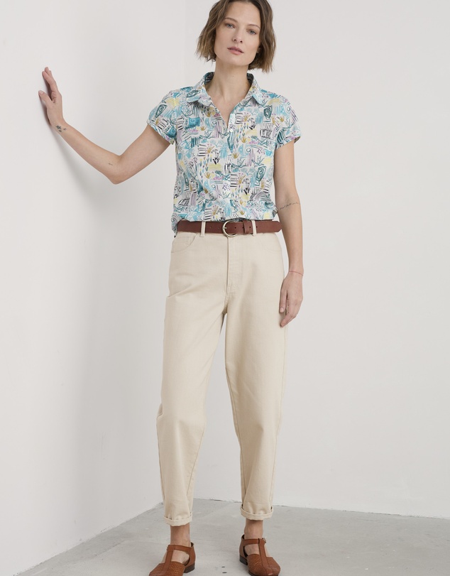 Seasalt - Seasalt Cornwall Multi Rushmaker Short Sleeve Shirt