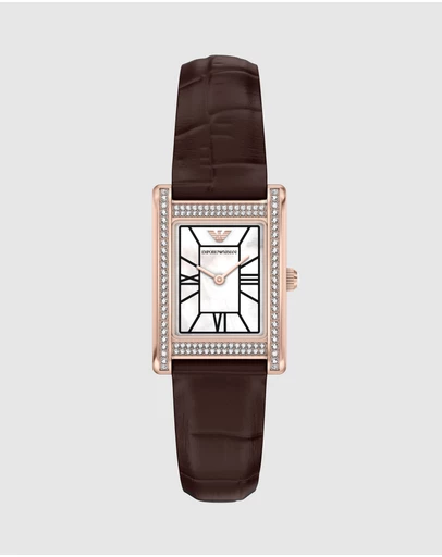 Emporio Armani - Brown Analogue Watch