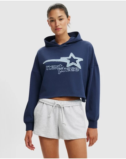 Cotton On - Cropped Oversized Hoodie