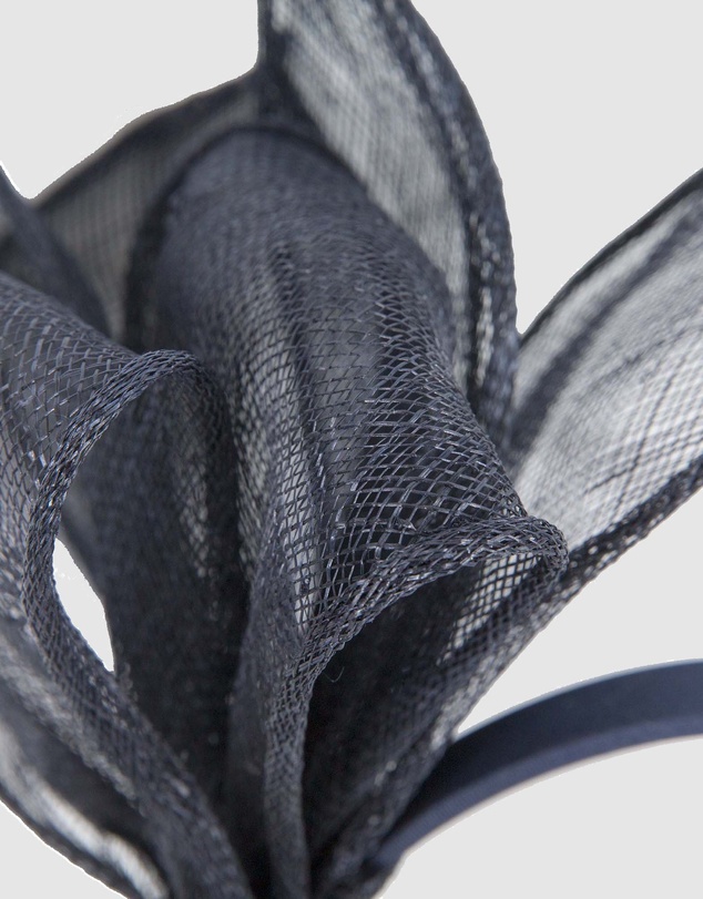 Max Alexander - Navy Sinamay Bow Fascinator
