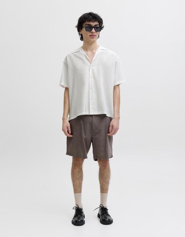 Jack & Jones - JJEBreeze Linen Blend Resort Shirt SS SN