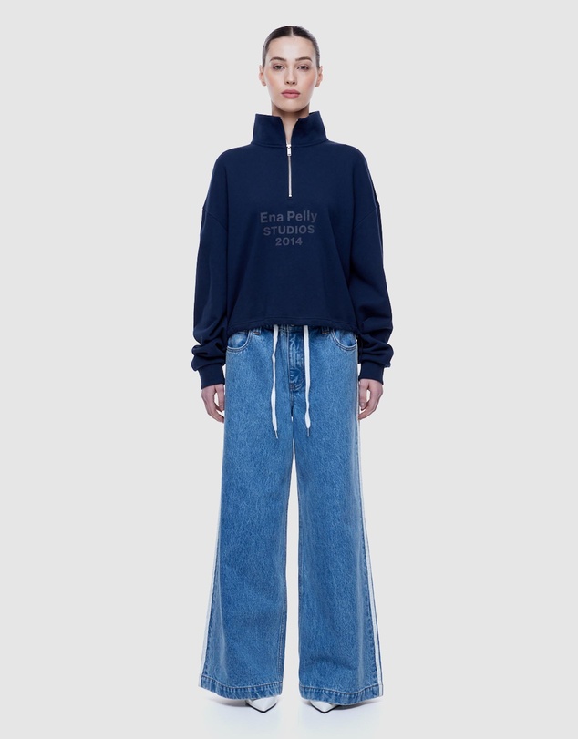 ENA PELLY - Kenzie Quarter-Zip Jumper
