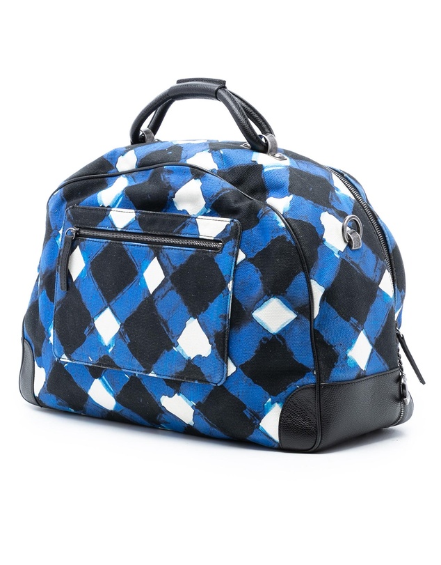 Pre-Loved by Azura Reborn - Pre-Loved Printed Canvas and Caviar Airlines Round Trip Travel Bag