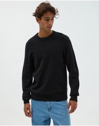 AERE - Premium Wool Crew Neck Knit Jumper