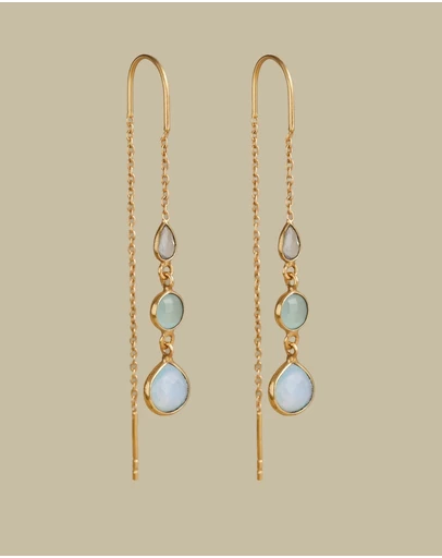 Meshca - Lily threader earrings